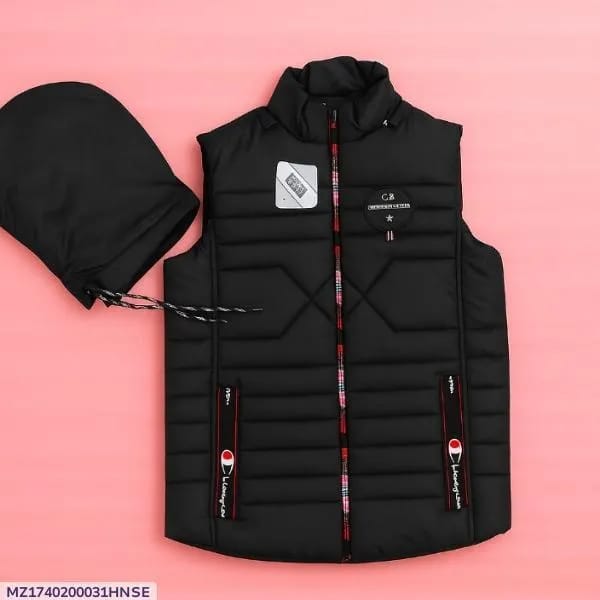 1 Pc Men's Parashute Printed Sleeveless Jacket's