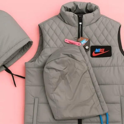 1 Pc Men's Parashute Printed Sleeveless Jacket's